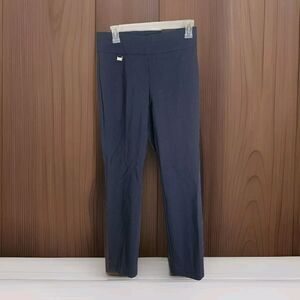 Alfani Pants Women 2 Short Navy Blue Skinny Pull On Tummy Control 28X27 Stretch
